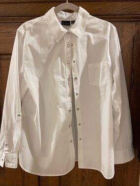 Tribal White Women's Snap-Down 100% cotton Shirt 16